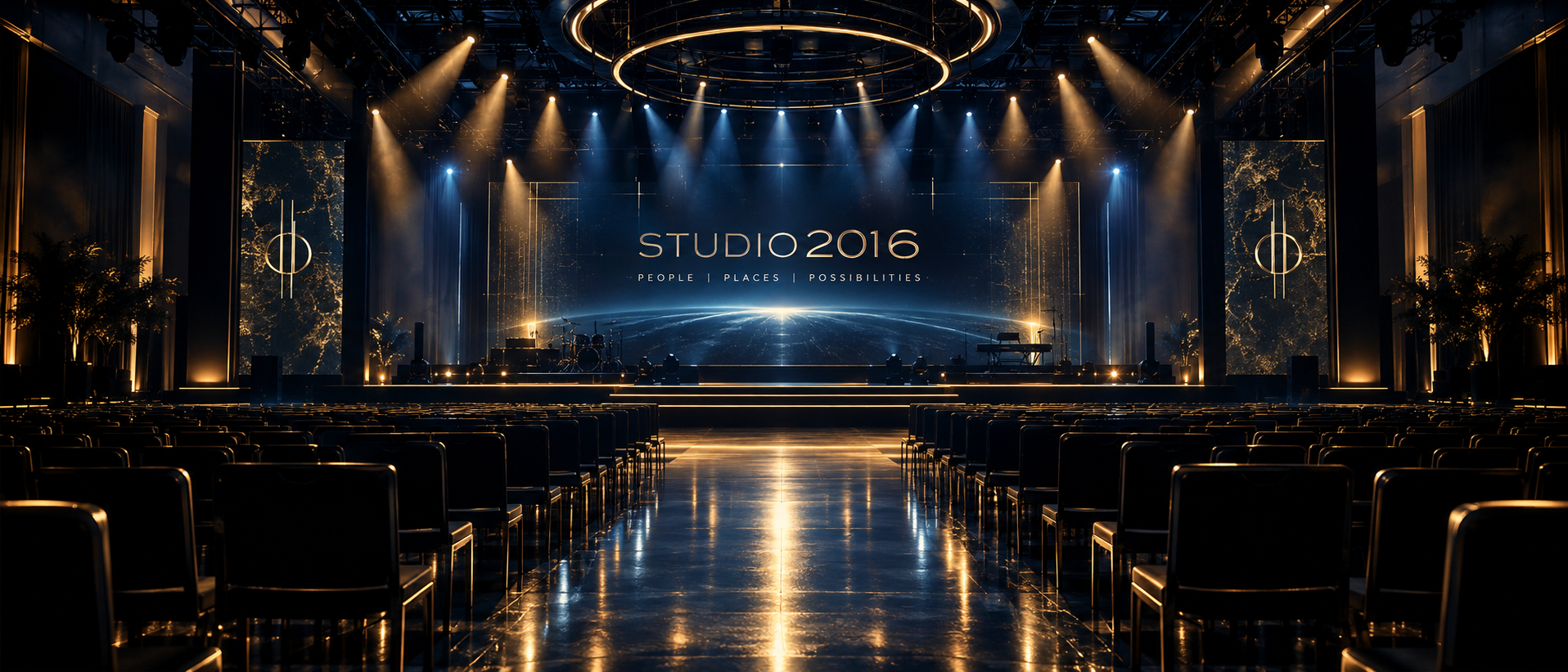Cinematic STUDIO2016 control room visual